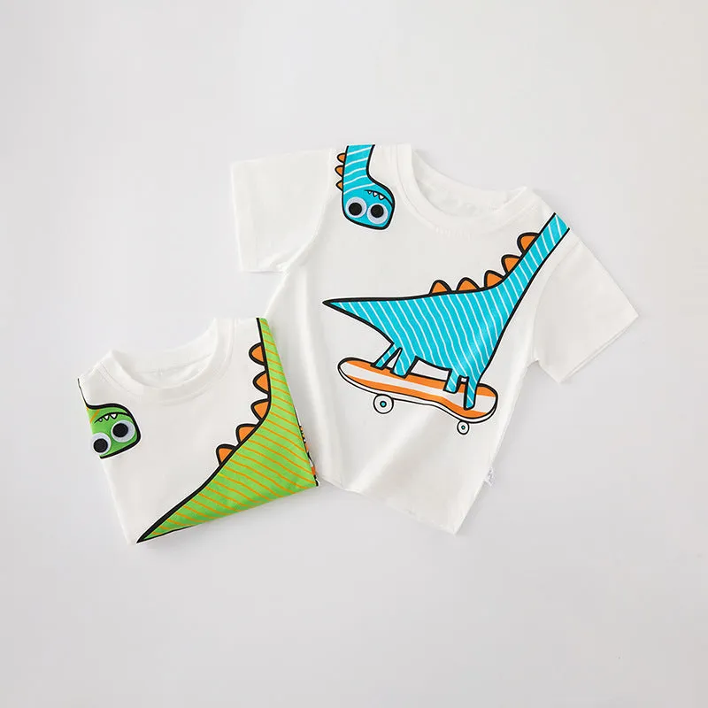 Dinosaur Print Tops for Baby Boys Wholesale 240409278