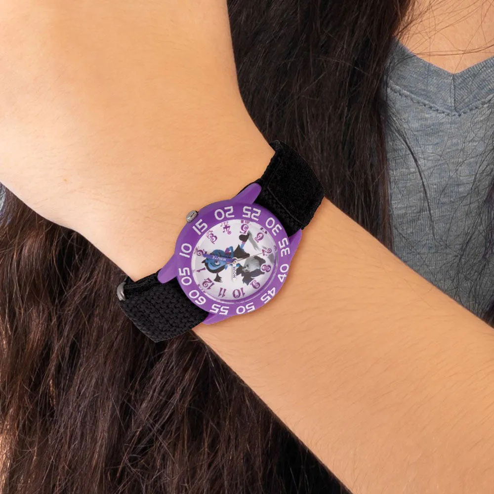 Vampirina & Wolfie Disney Girls Black Strap Acrylic Time Teacher Watch