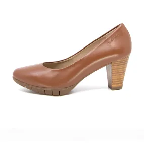 Doris Camel Brown Soft Walking Pumps