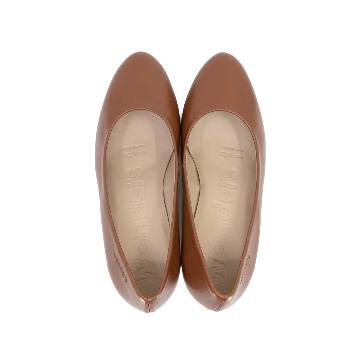 Doris Camel Brown Soft Walking Pumps