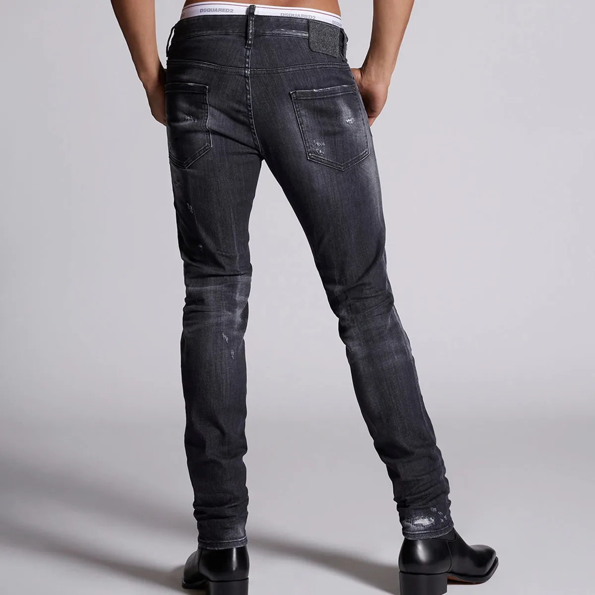 Distressed Cool Guy Jeans in Grey