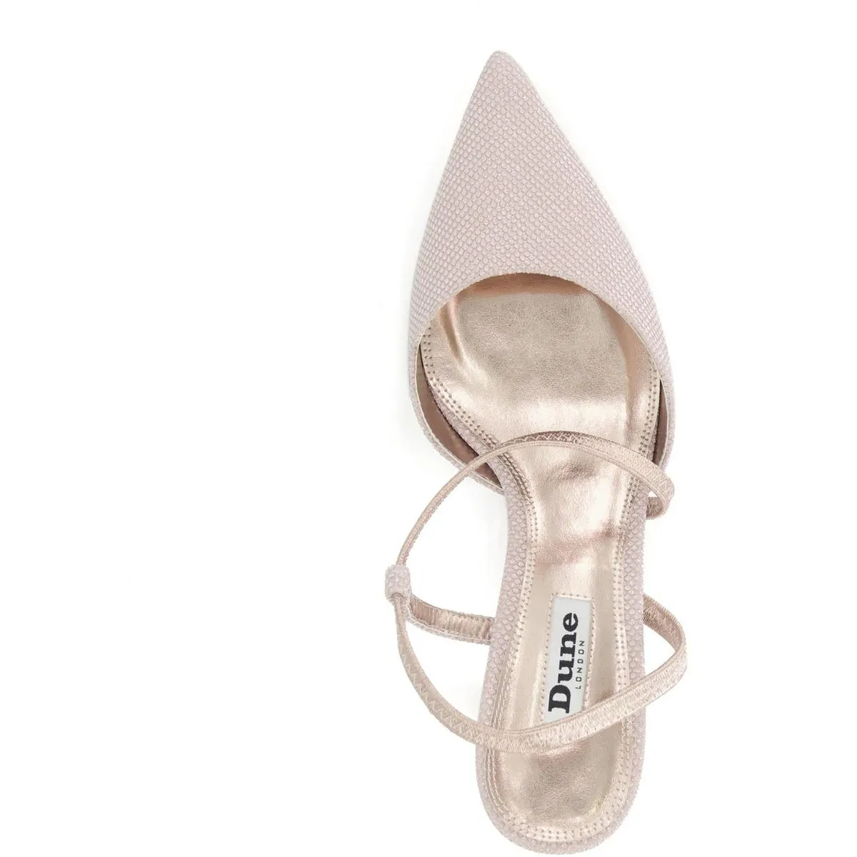 Dune Citrus Court Shoes Rose Gold