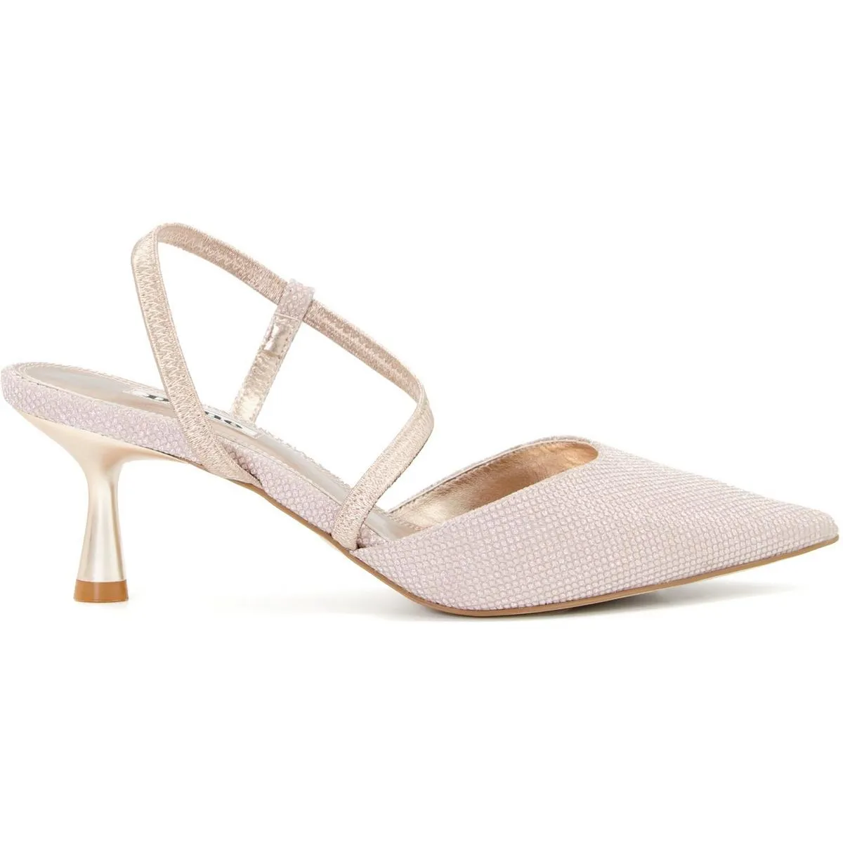 Dune Citrus Court Shoes Rose Gold