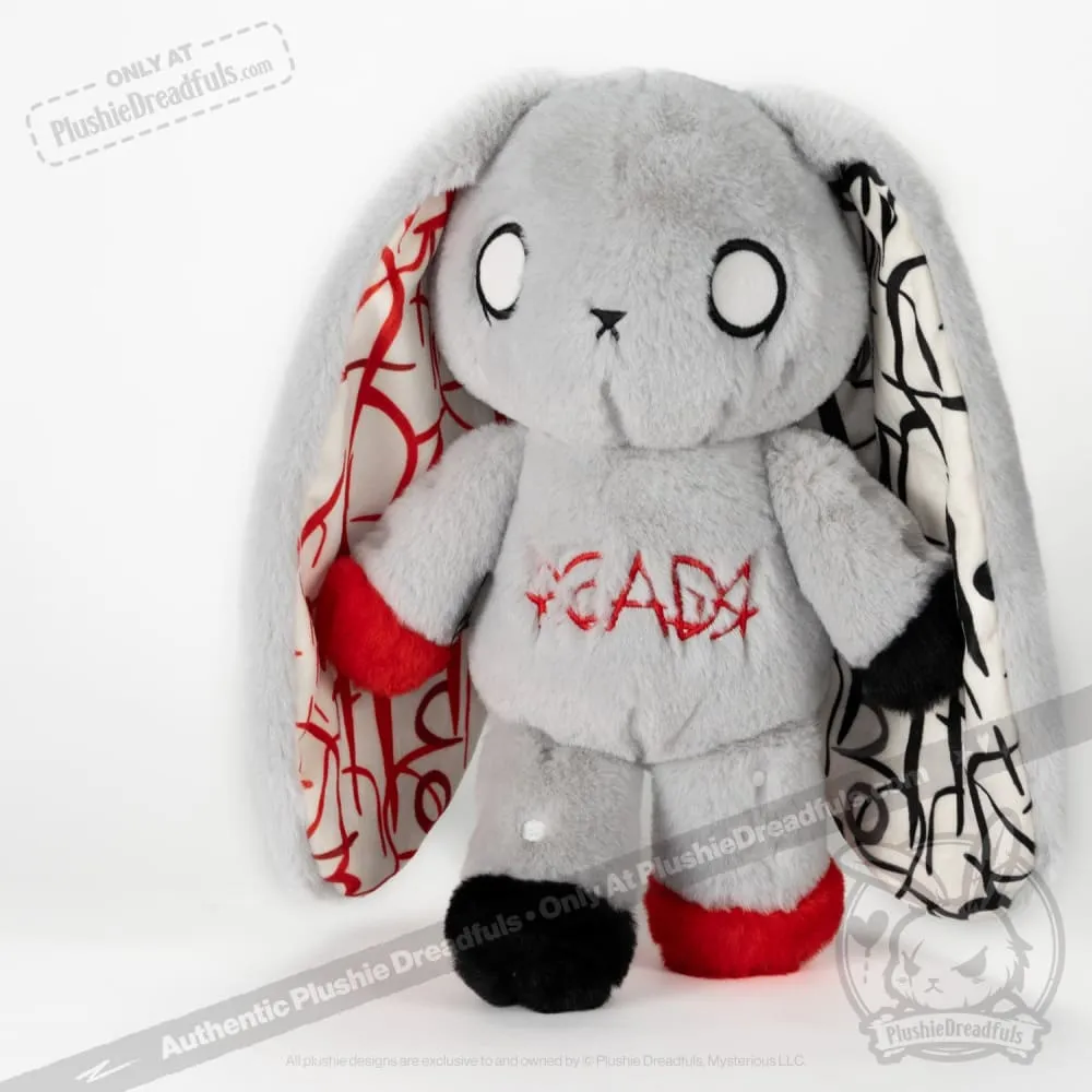 Dyslexia Rabbit Plush Stuffed Animal - Plushie Dreadfuls