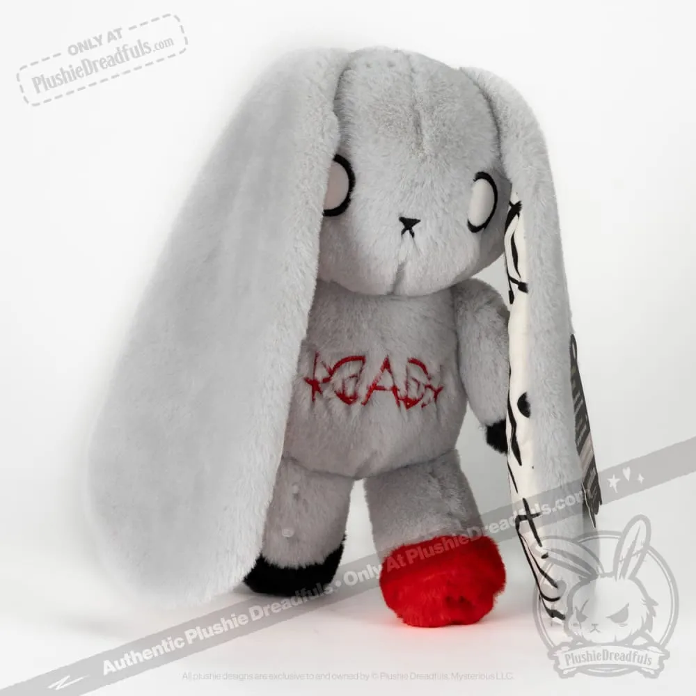 Dyslexia Rabbit Plush Stuffed Animal - Plushie Dreadfuls