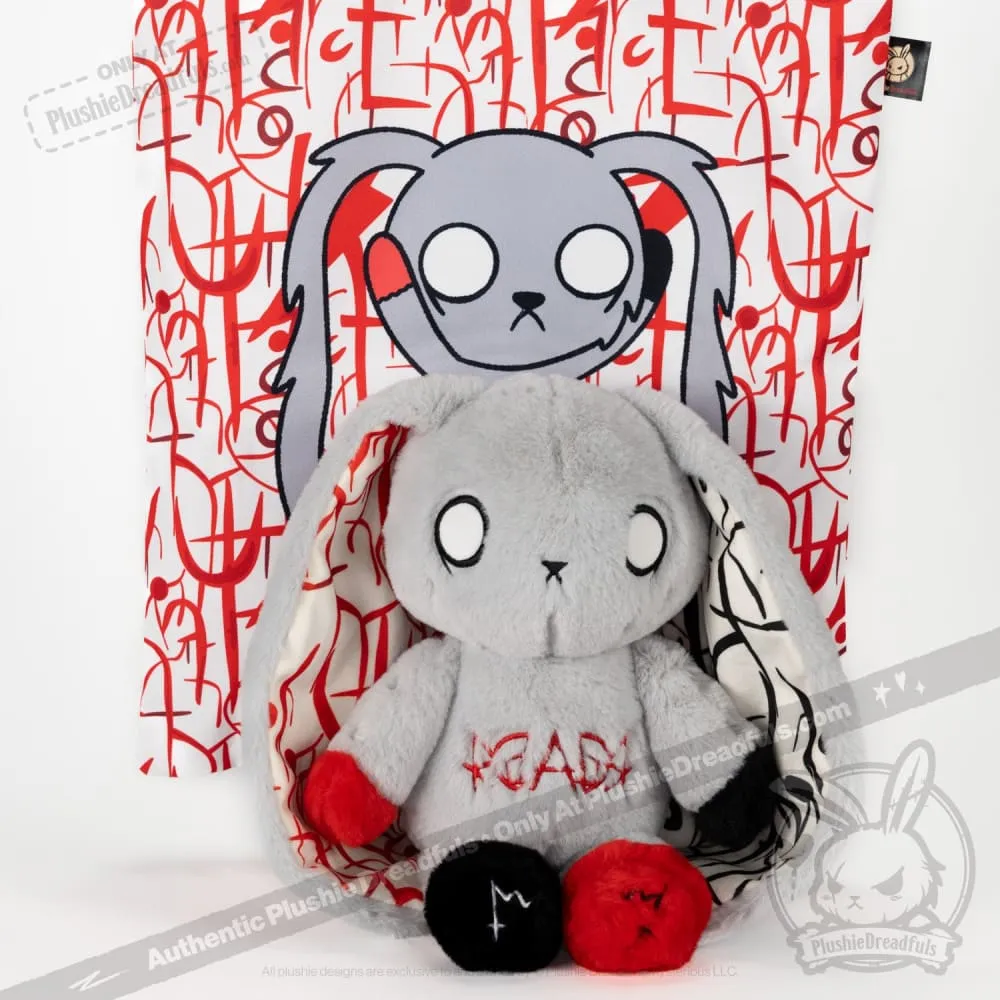 Dyslexia Rabbit Plush Stuffed Animal - Plushie Dreadfuls