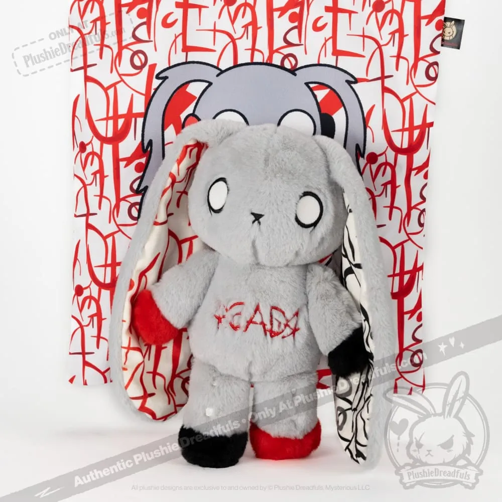 Dyslexia Rabbit Plush Stuffed Animal - Plushie Dreadfuls