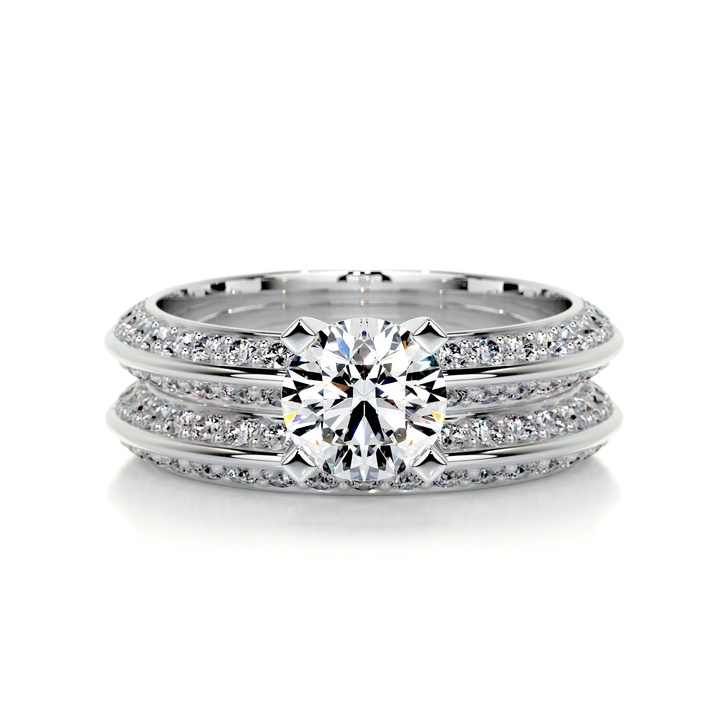 Eliana Diamond Bridal Set -14K White Gold