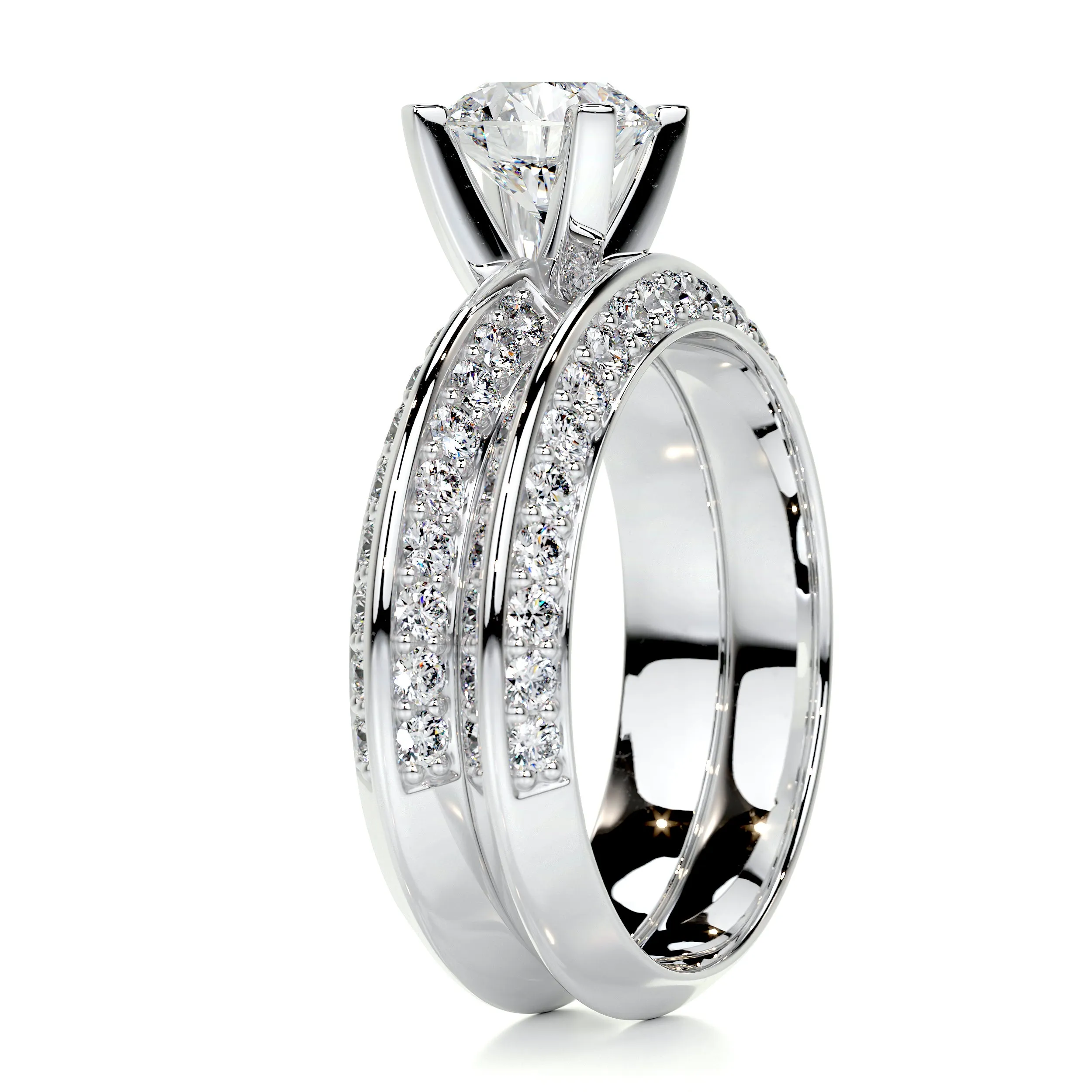 Eliana Diamond Bridal Set -14K White Gold