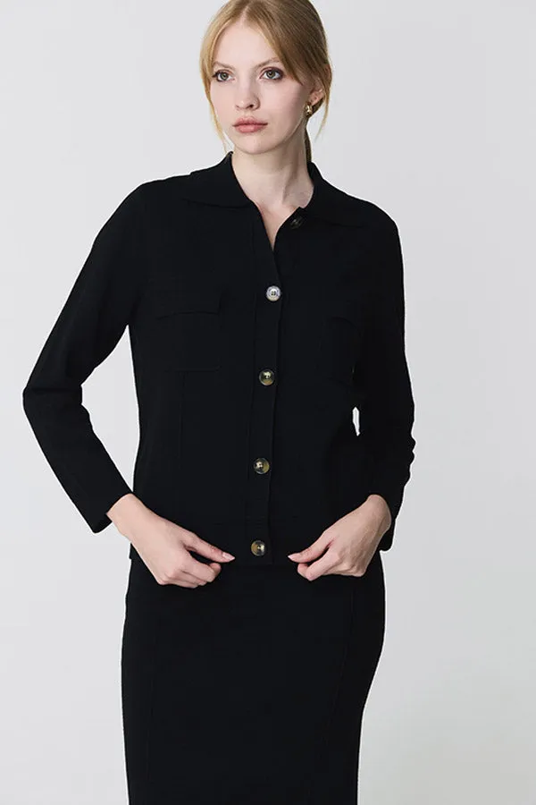 Escorpion BLACK BUTTONED MILANO JACKET