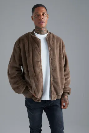 Faux Fur Bomber Jacket