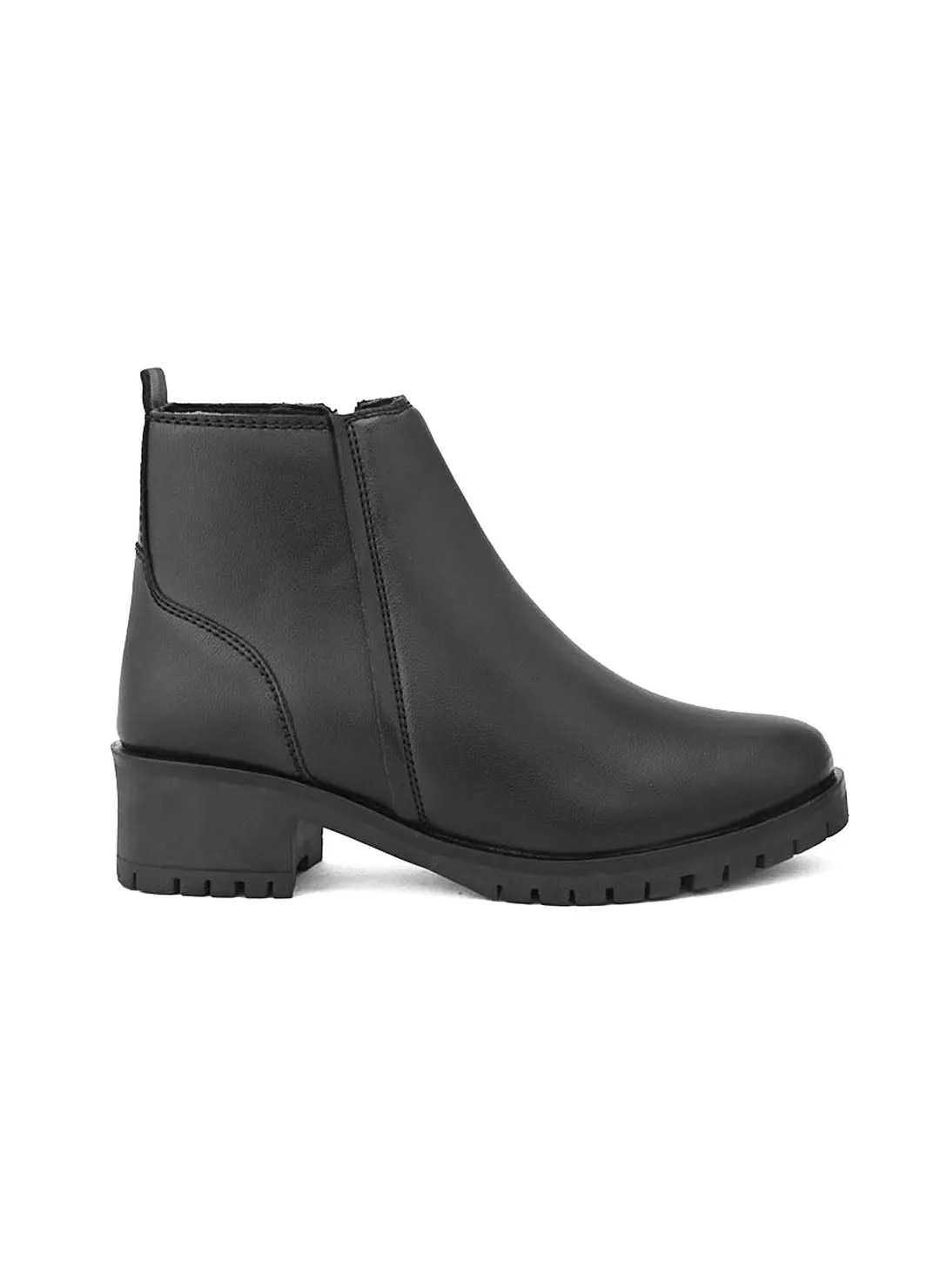 FENTACIA Women Black Solid Zipper Boots