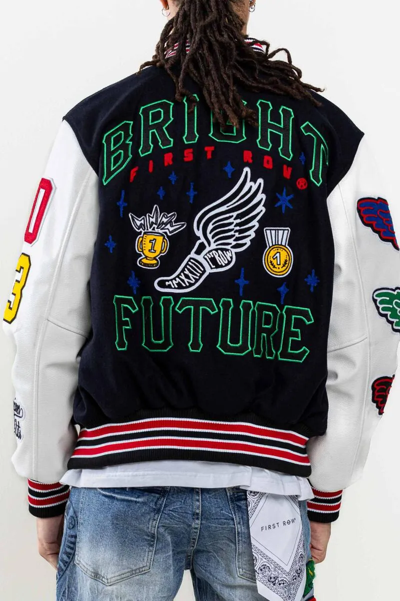 First Row Bright Future Varsity Jacket