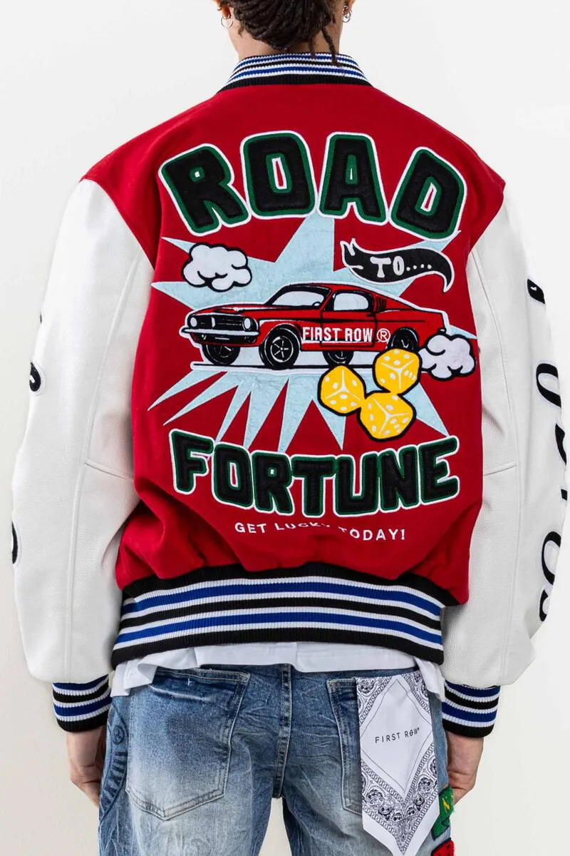 First Row Get Lucky Today Varsity Jacket