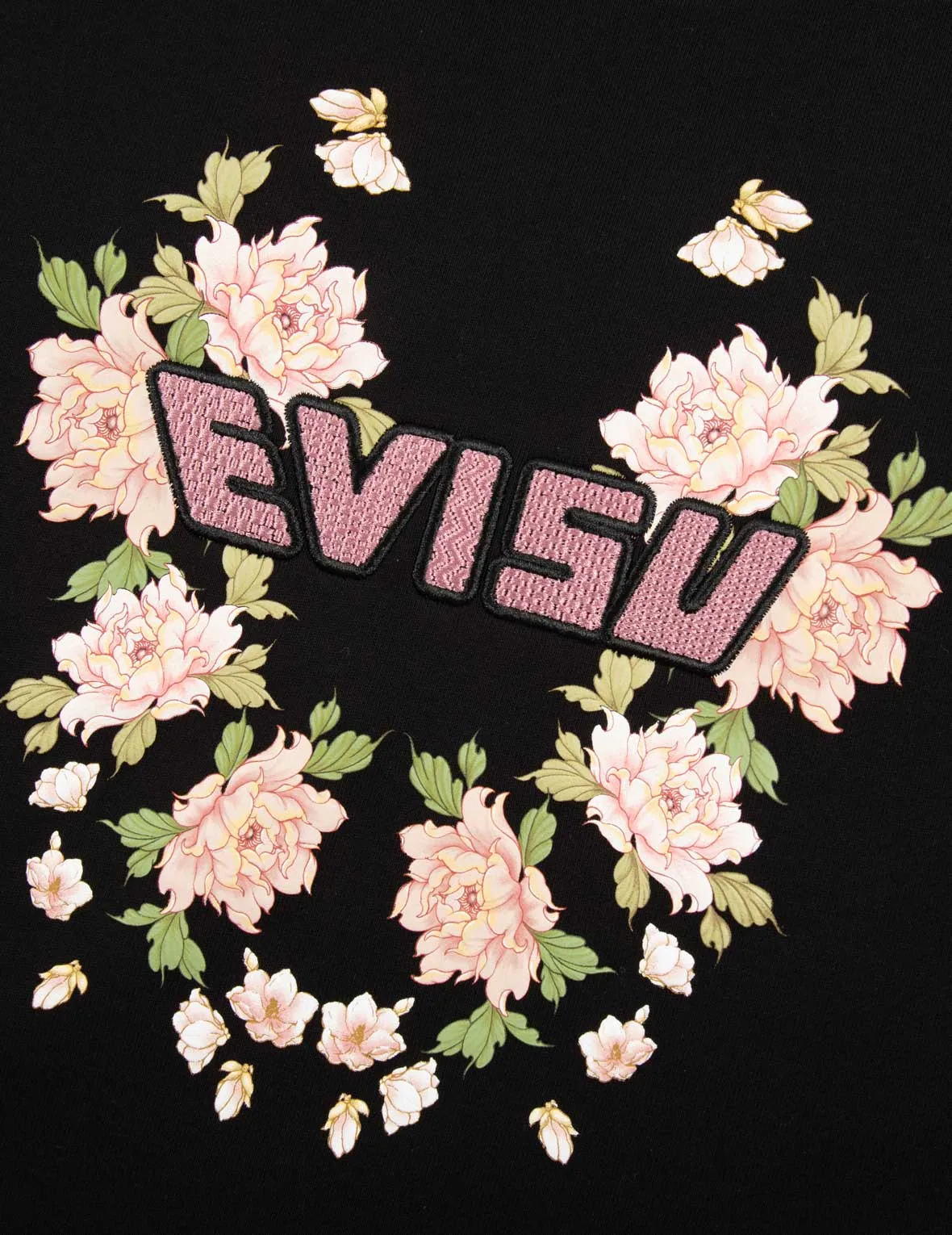 Floral Print with Logo Embroidery Regular Fit Sweatshirt