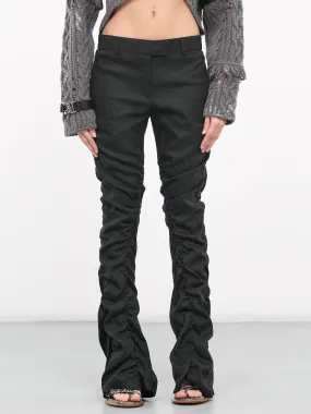 Fluid Linen Trousers (AK0758-BLACK)