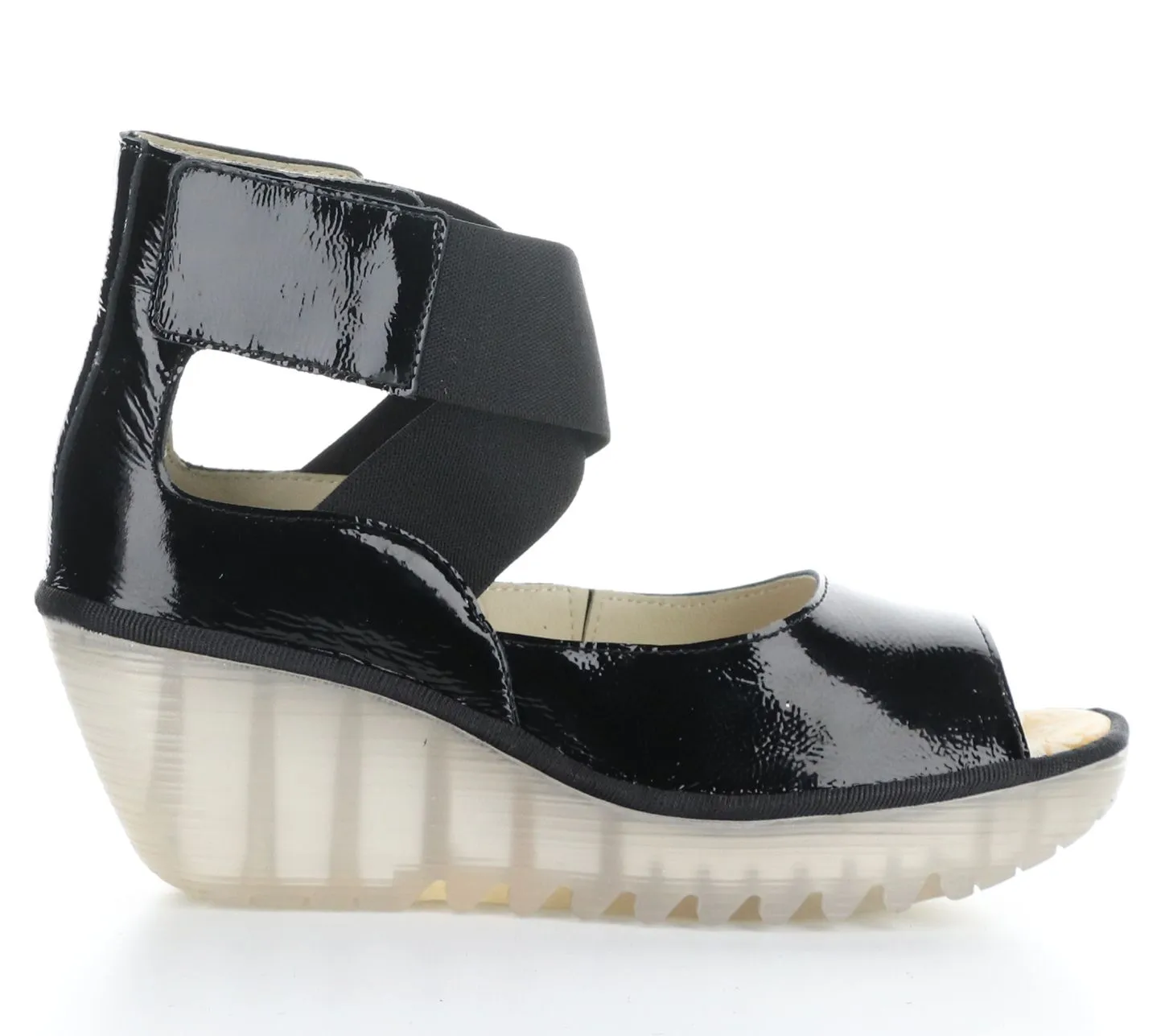 Patent Leather Wedges by Fly London - Yefi