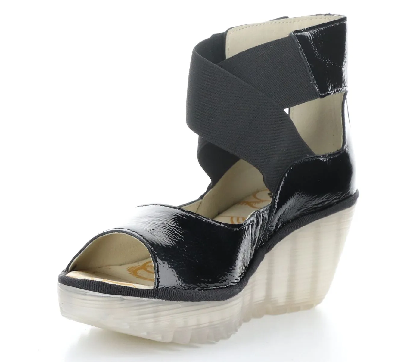 Patent Leather Wedges by Fly London - Yefi