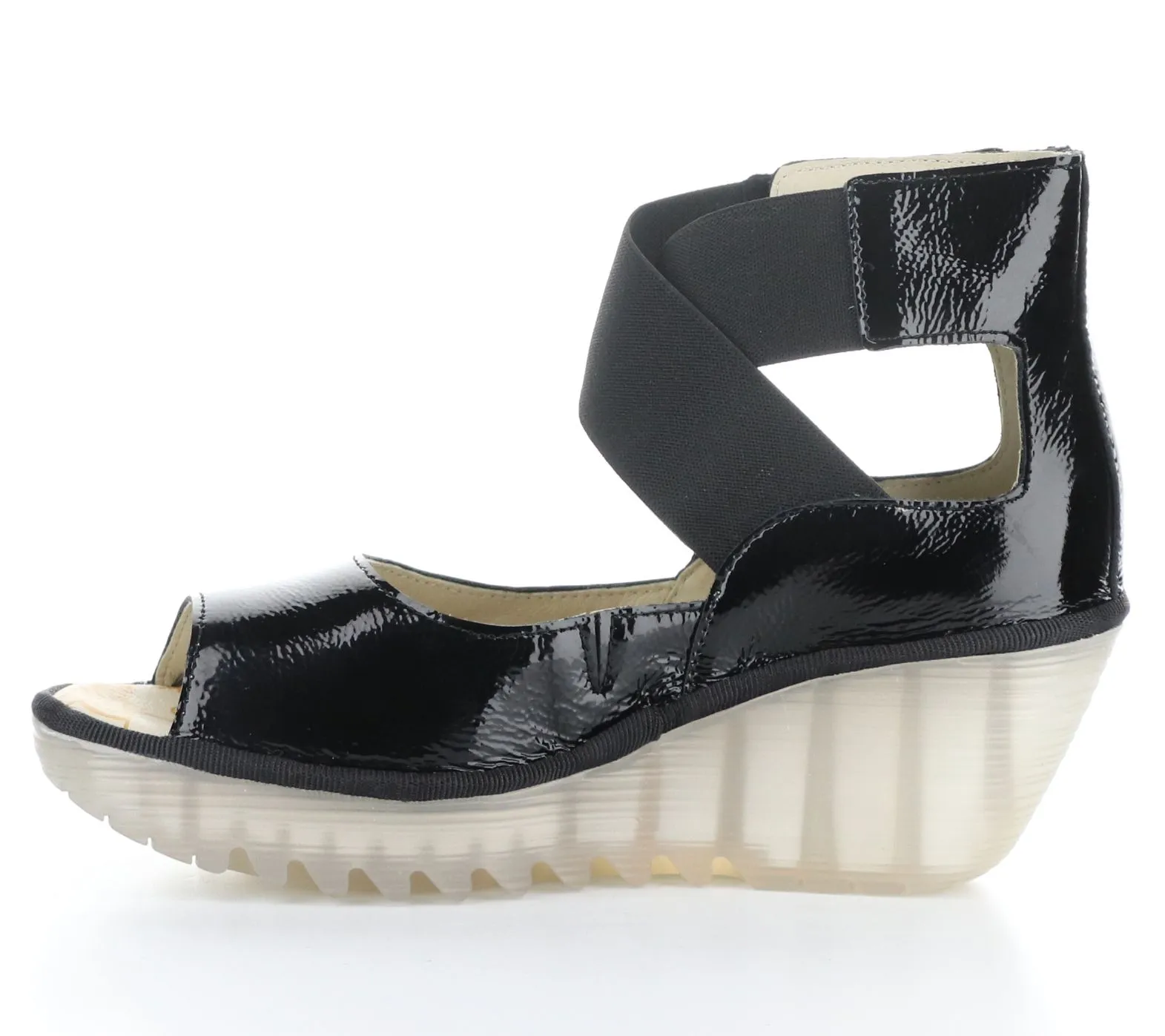 Patent Leather Wedges by Fly London - Yefi