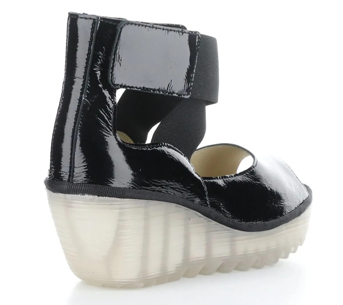 Patent Leather Wedges by Fly London - Yefi