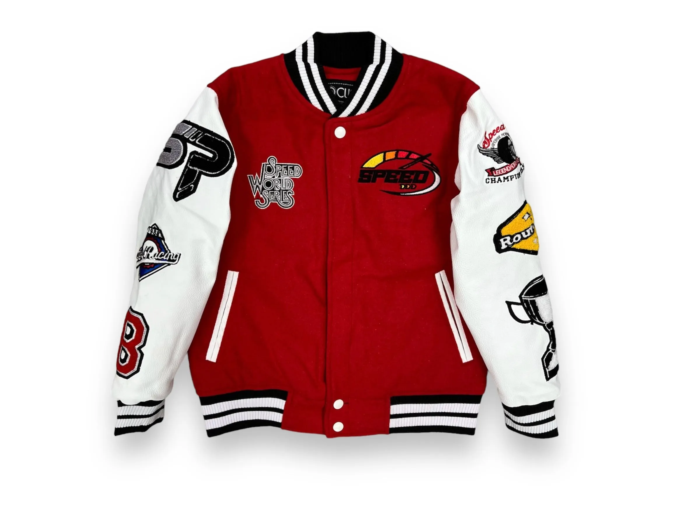 Focus Speed Varsity Jacket Red Boys