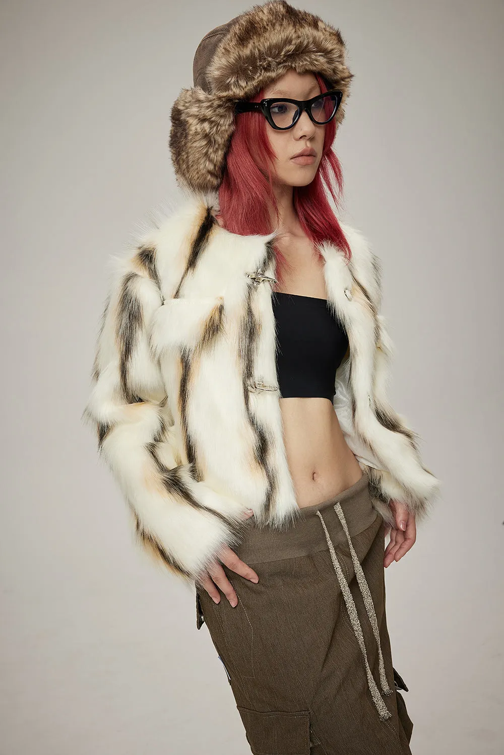 Fur Elegant Volume Warm Jacket