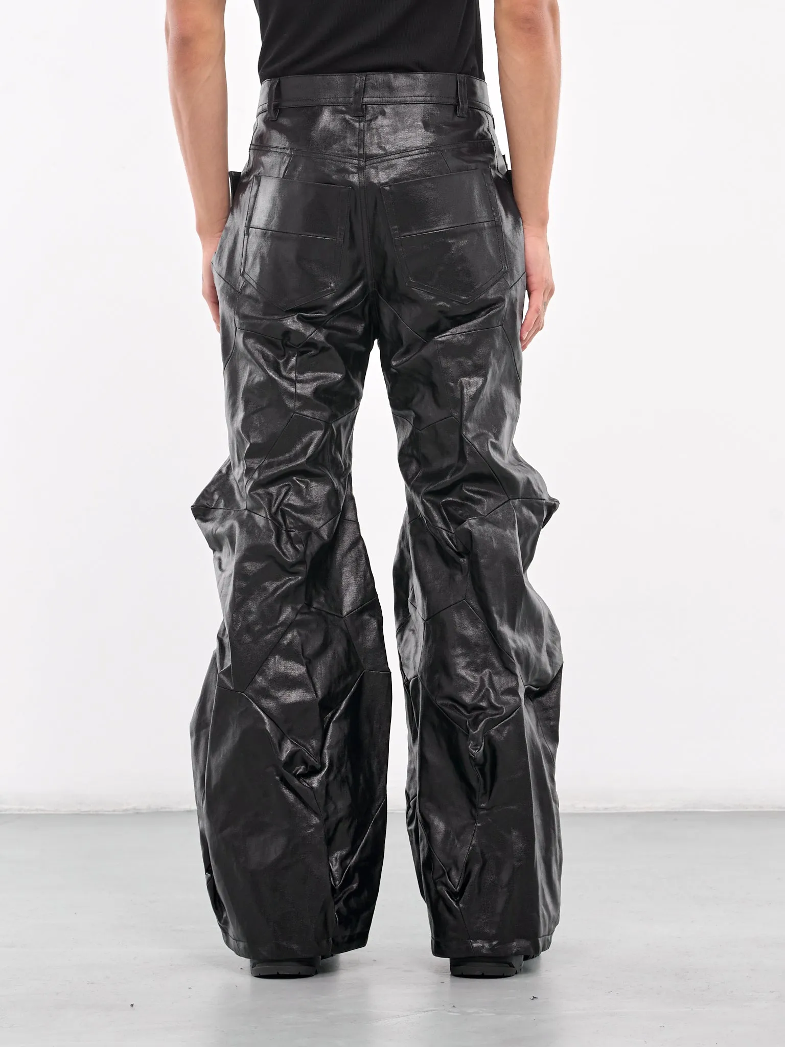 Geometric Trousers (877PAM18-CB-BLACK)