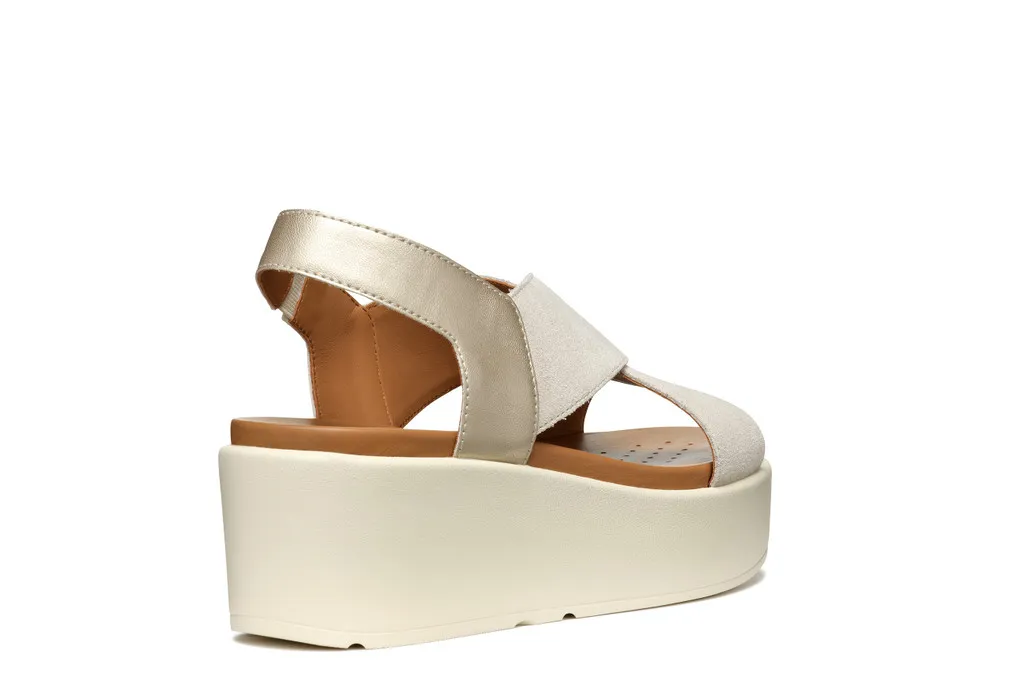 Beige Women's Geox Xand Platforms