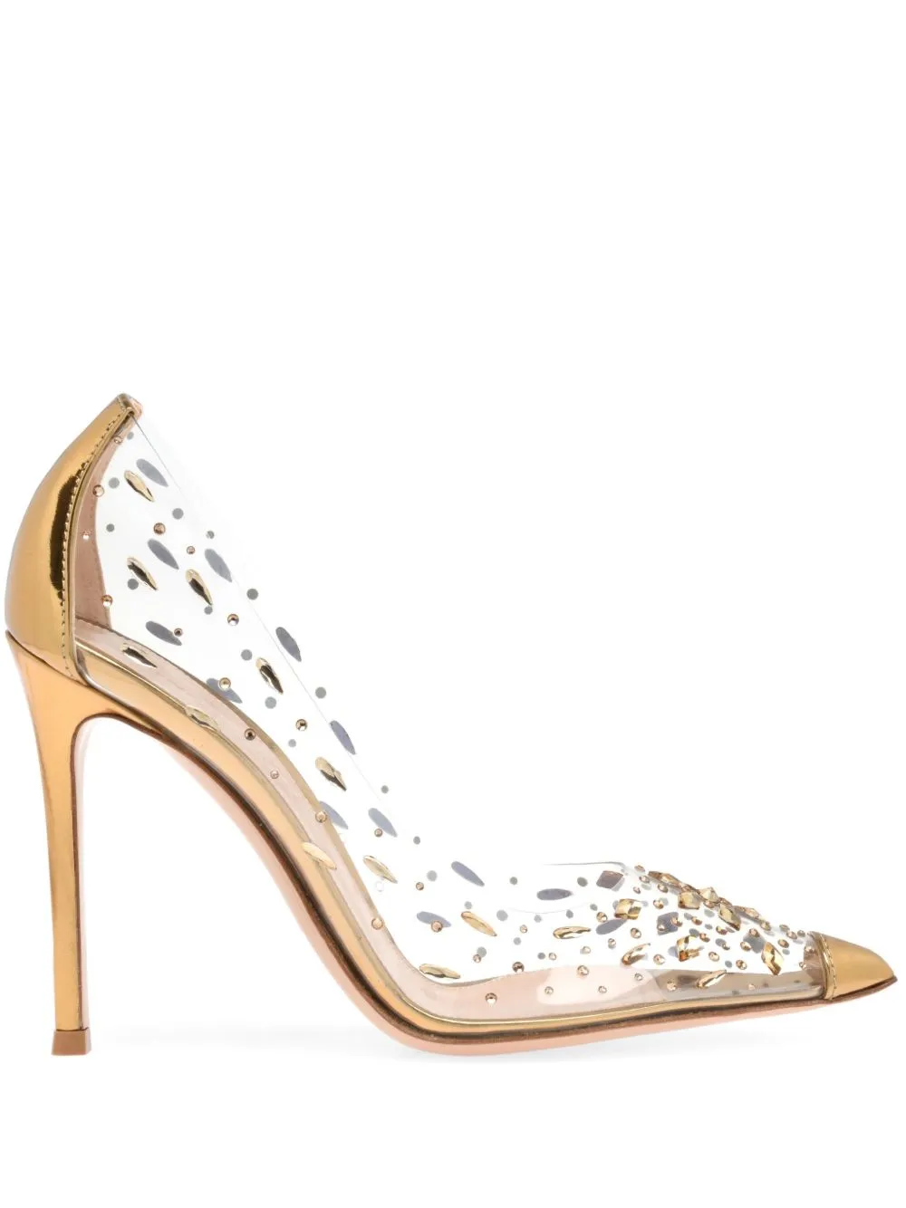 Gianvito Rossi 105mm Halley pumps - Gold