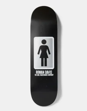 Girl Davis Black White G089 Skateboard Deck - 8.25