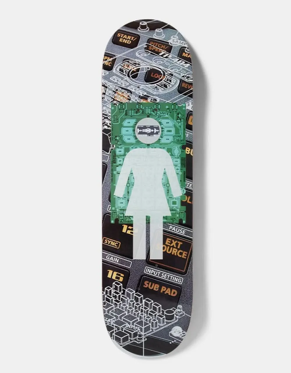 Girl Pacheco TP404 G016 Skateboard Deck - 8.375