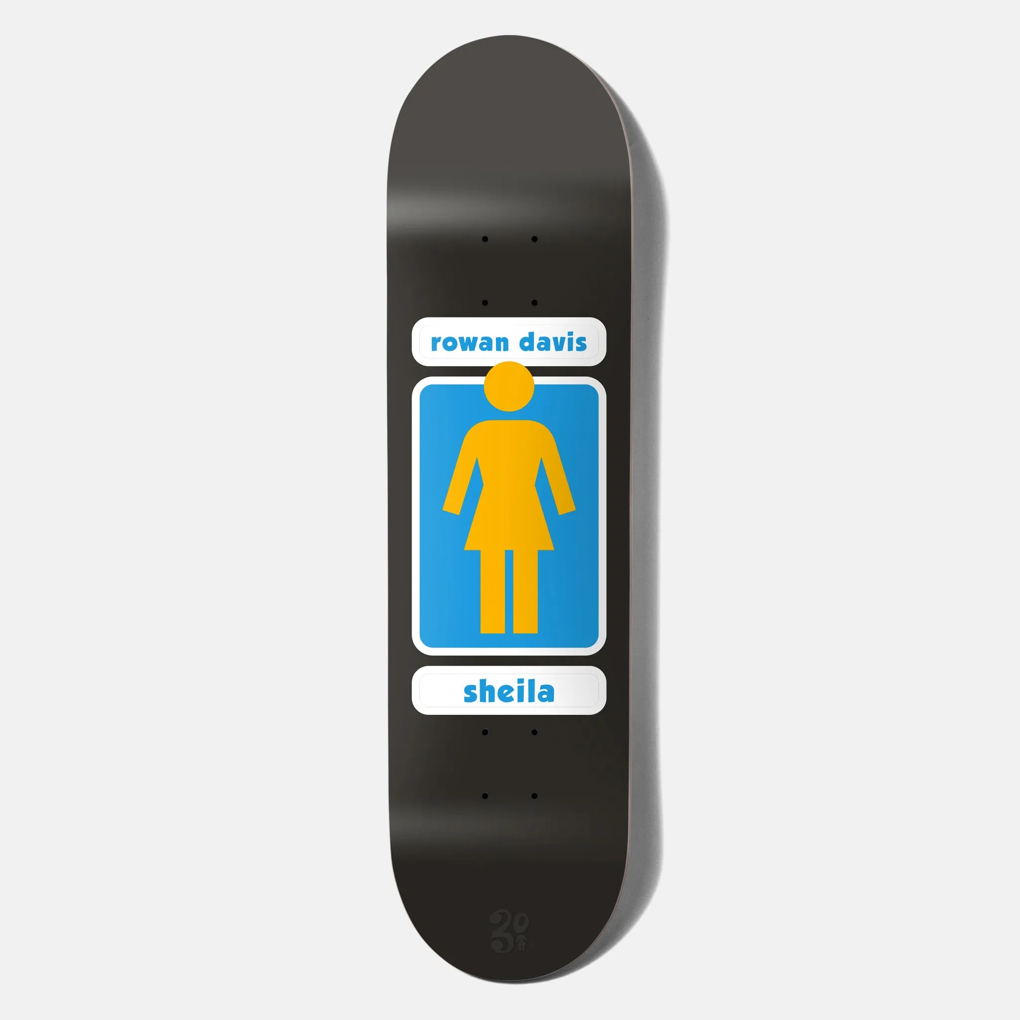 Girl Skateboards - 8.0 Rowan Davis 93 Til Skateboard Deck - Black