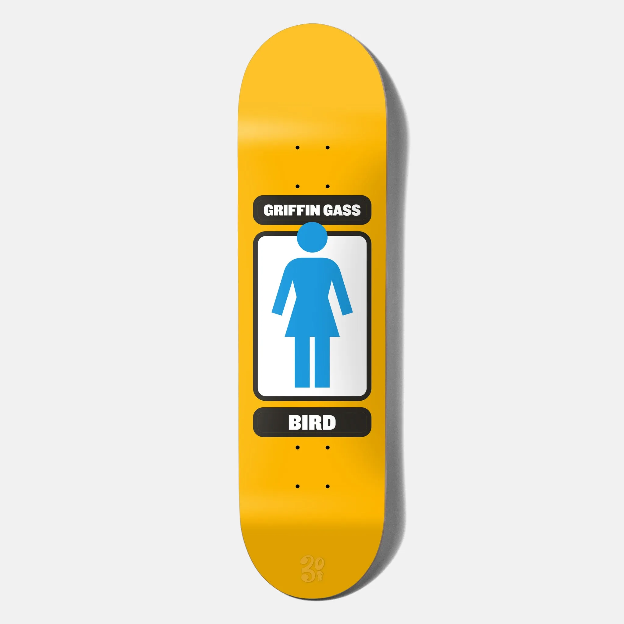 Girl Skateboards - 8.25 Griffin Gass 93 Til Skateboard Deck - Yellow