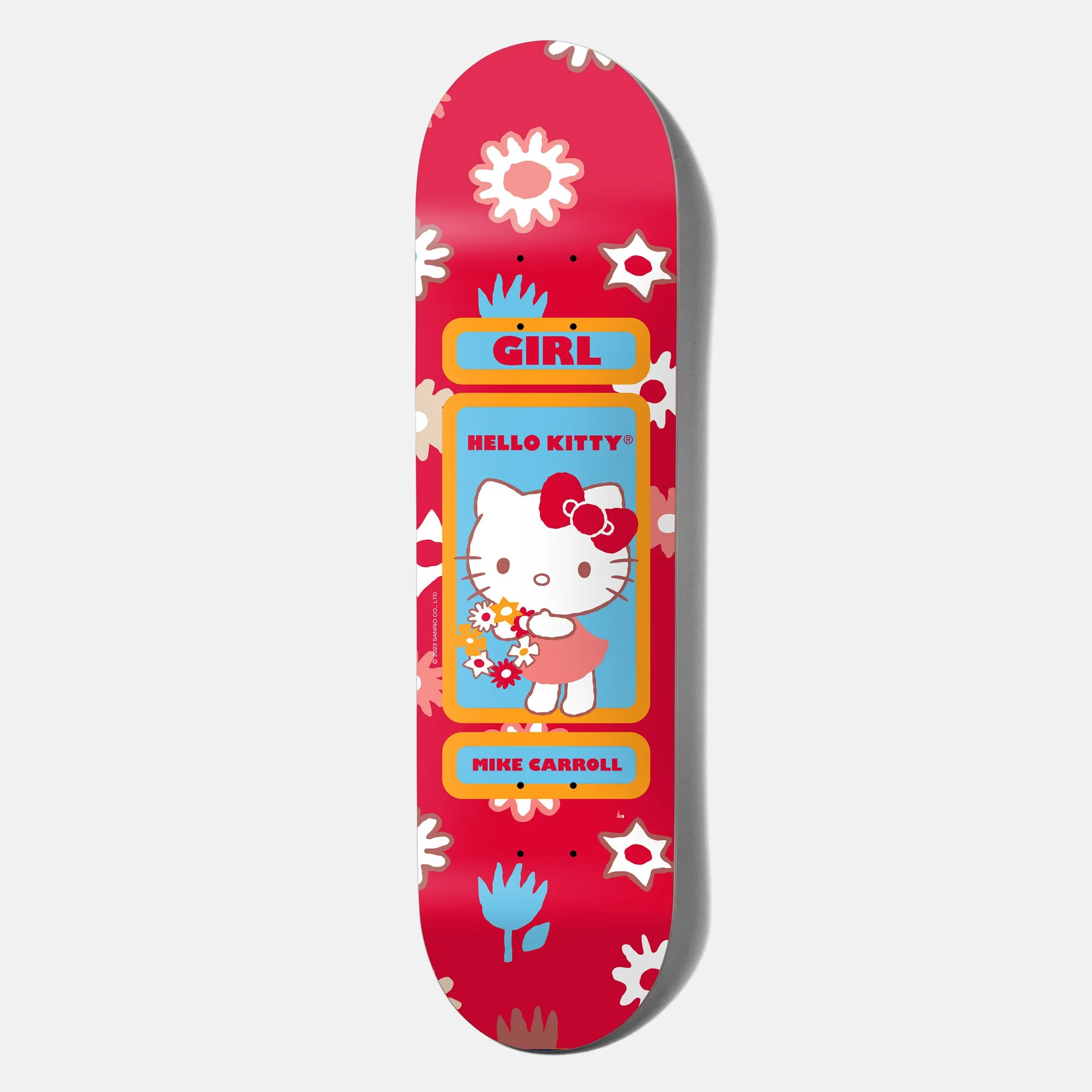 Girl Skateboards - 8.375 Sanrio Carroll Hello Kitty Skateboard Deck - Red