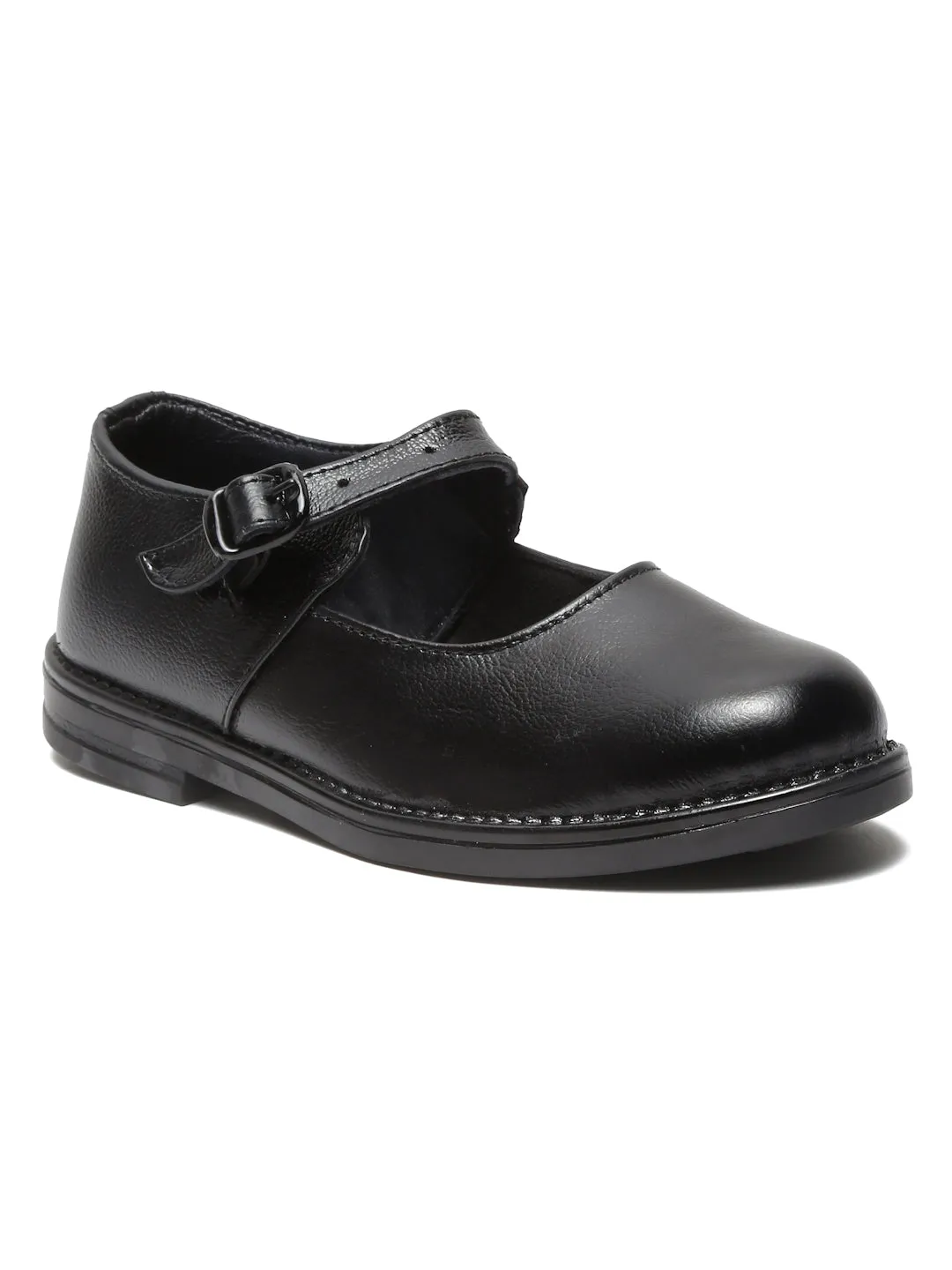 Girls Black Leather school Shoes - Clearance sale