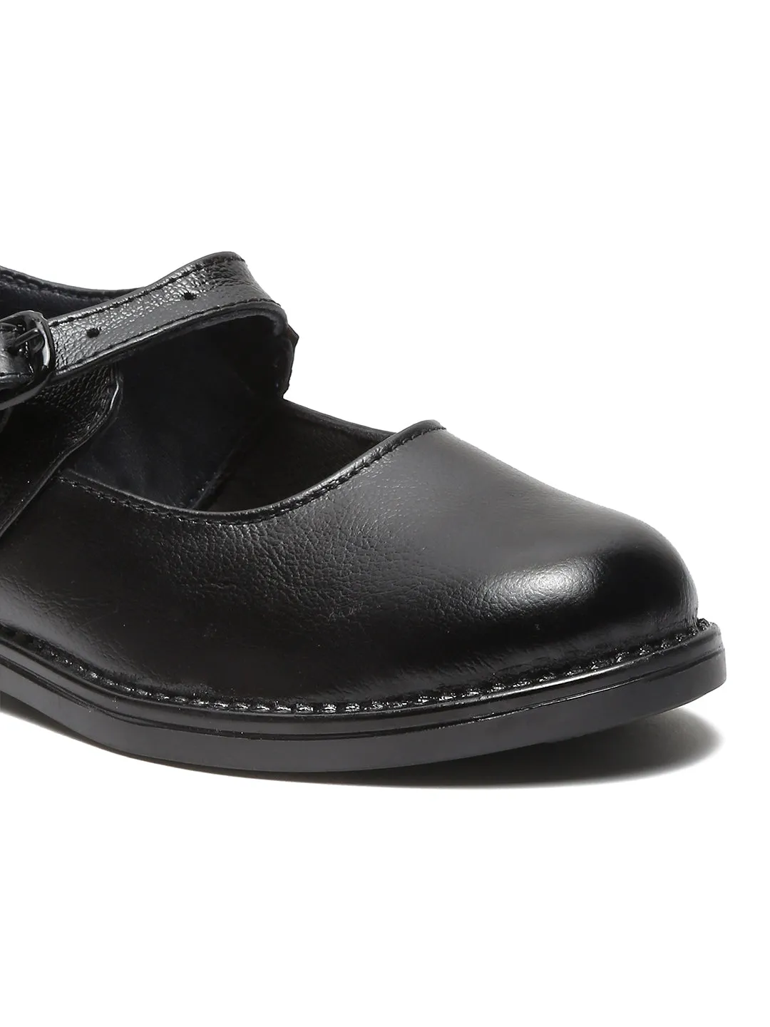 Girls Black Leather school Shoes - Clearance sale