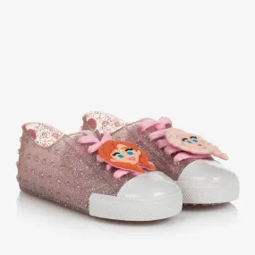 Girls Pink Disney Jelly Trainers