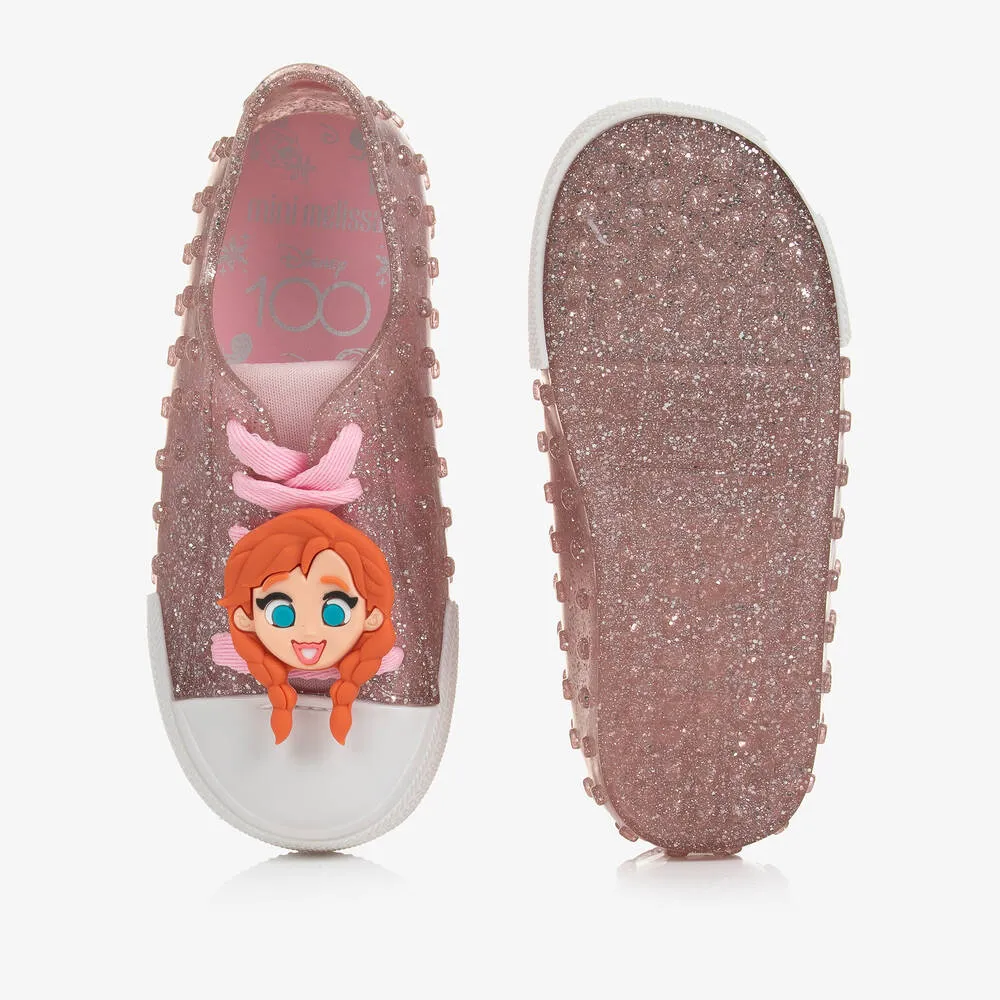 Girls Pink Disney Jelly Trainers