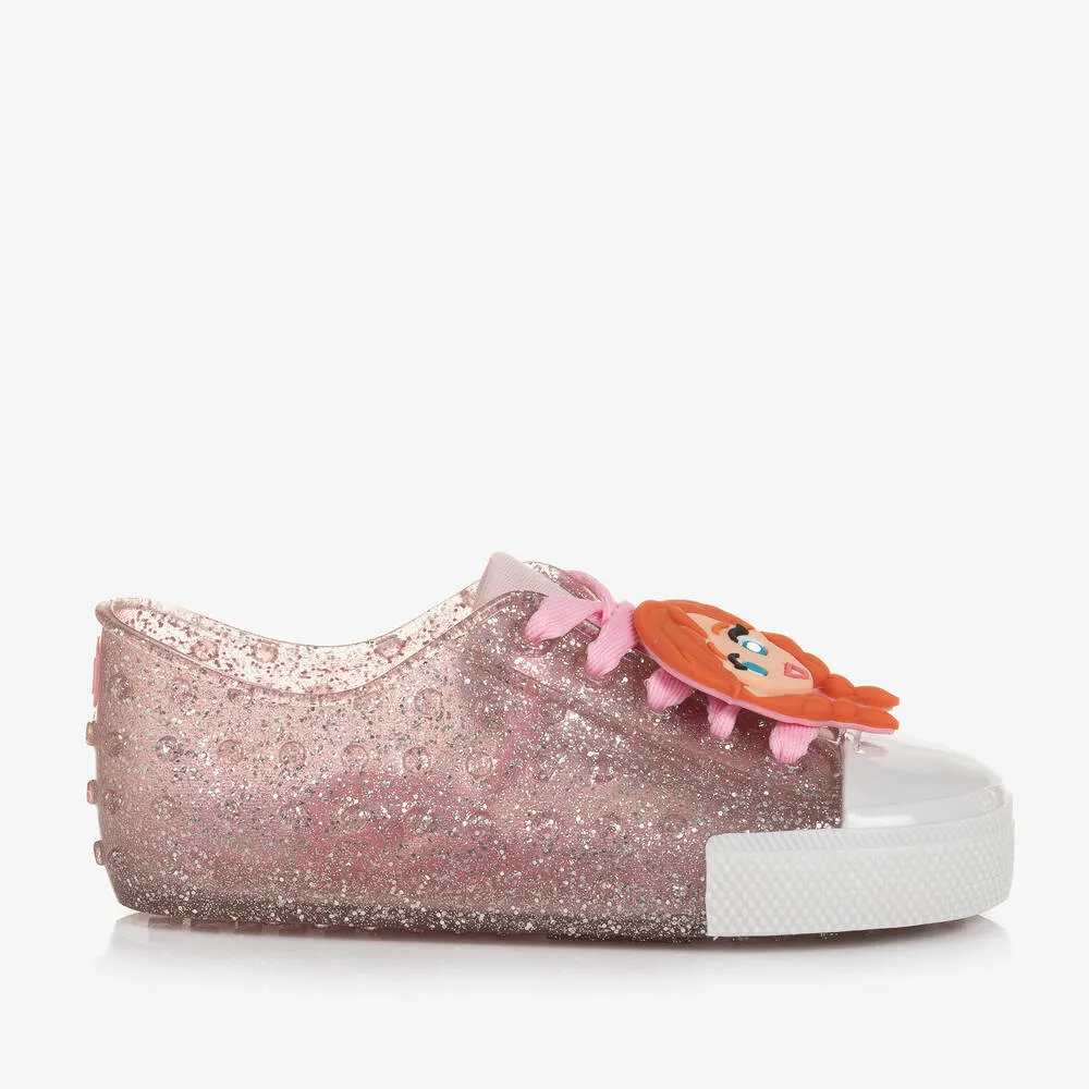 Girls Pink Disney Jelly Trainers