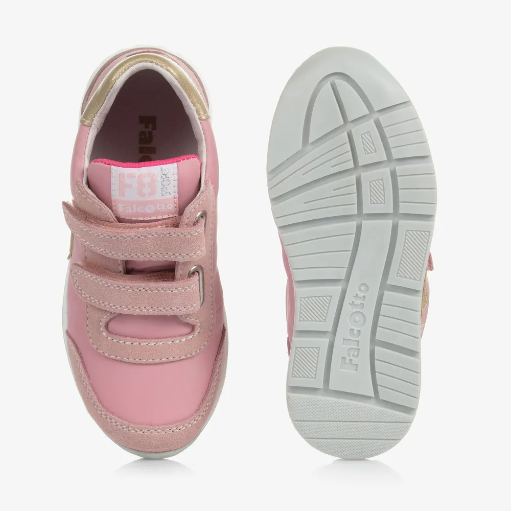 Girls Pink Star Trainers