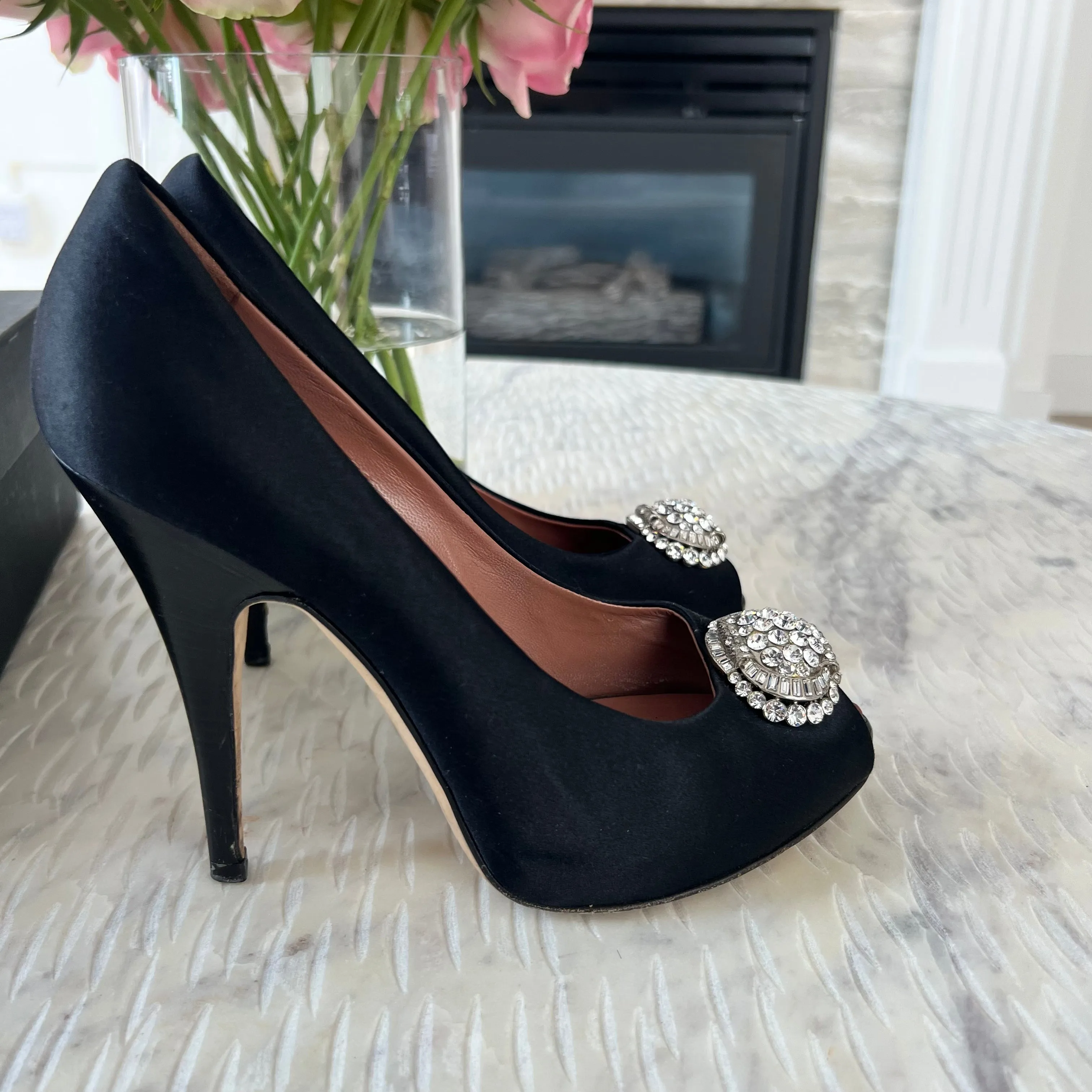 Giuseppe Zanotti Raso Dipped Heels