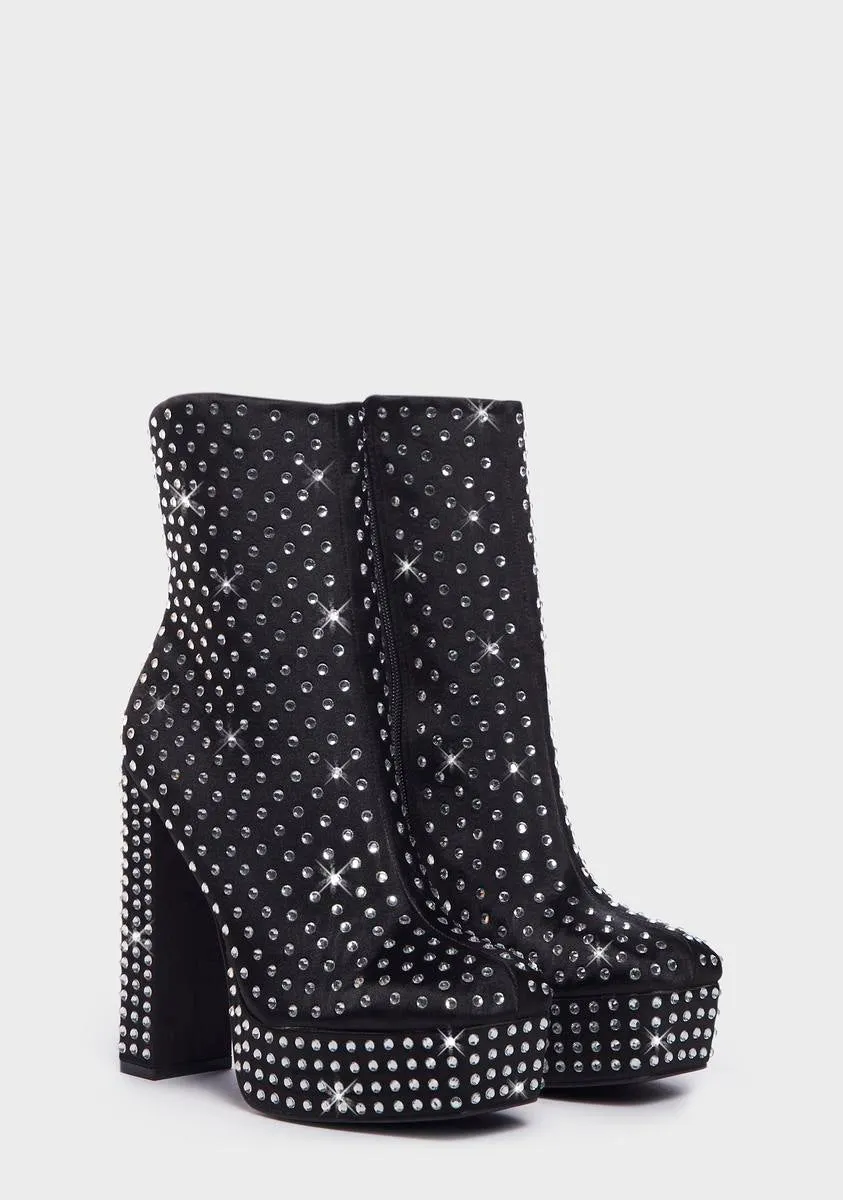 Glitzy Ankle Boots