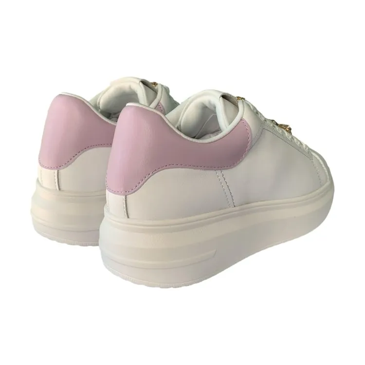 White and Lilac Women's Sneakers GB812 by Gold & Gold