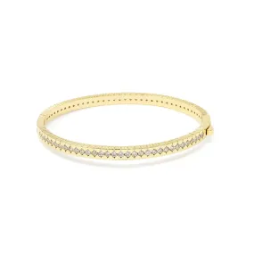 Gold Tone Eternity Crystal Bracelet