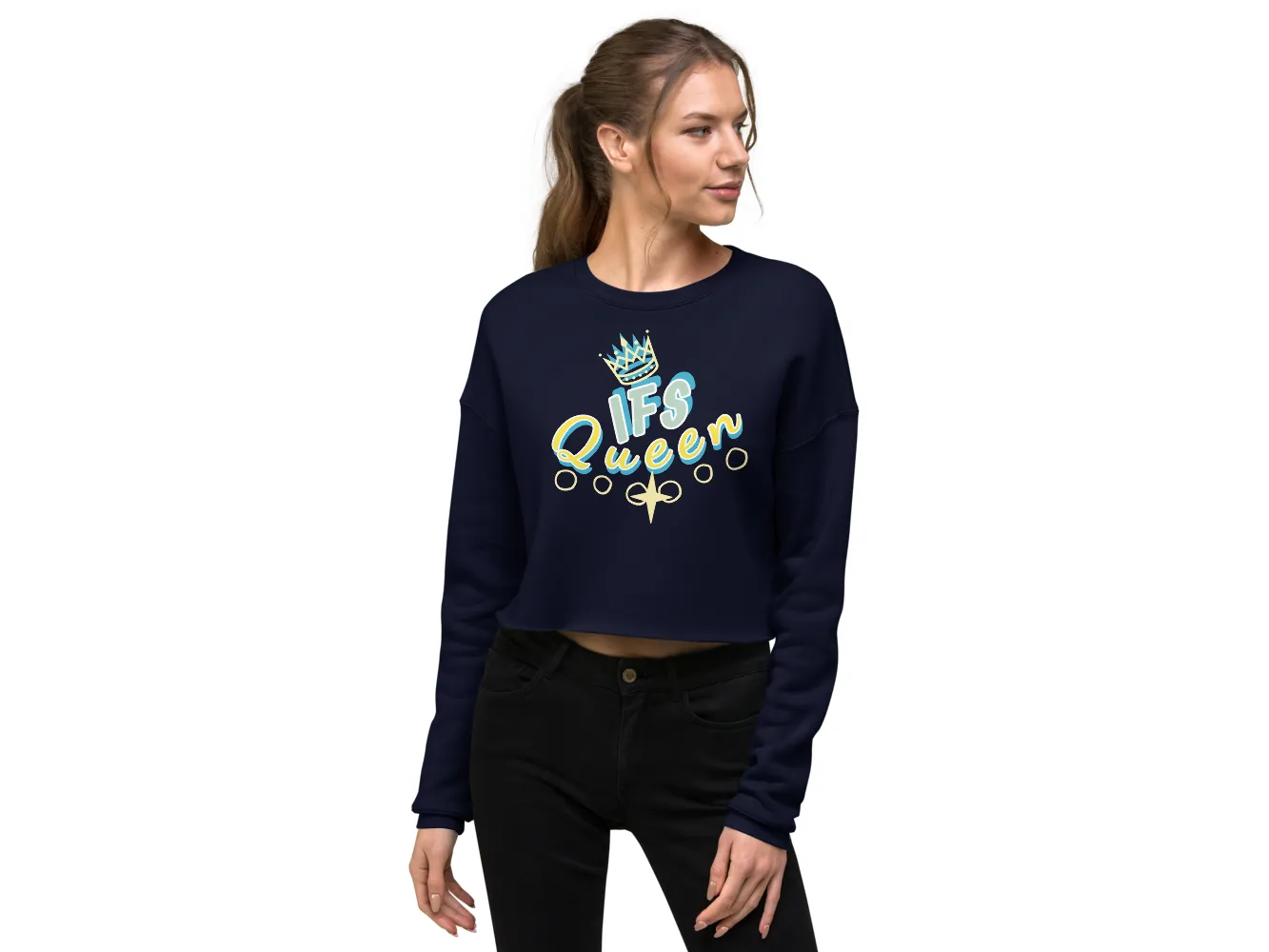 Graphiti Crop Sweatshirt