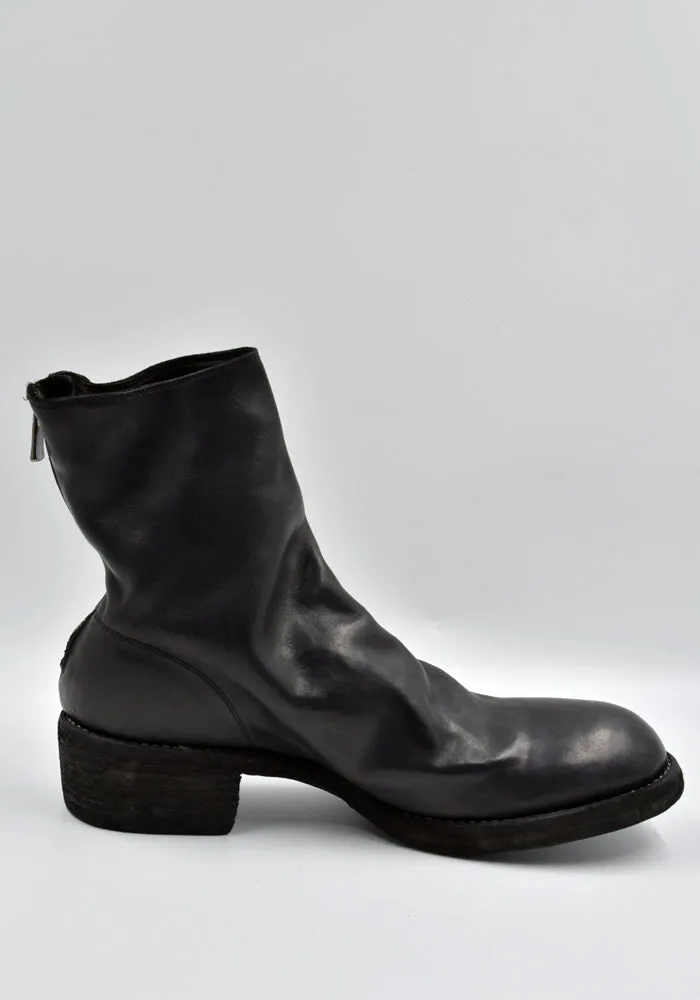 GUIDI 796Z SOFT HORSE FULL GRAIN LEATHER SHORT BOOTS BLACK (New Season)