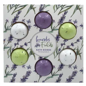 Handmade Bath Bomb Set of 6 - Lavender Fields Pick of the Bunch BATH74