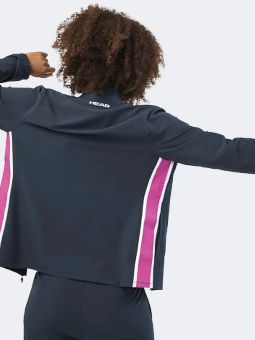 Head Breaker Women Tennis Jacket Navy/Purple