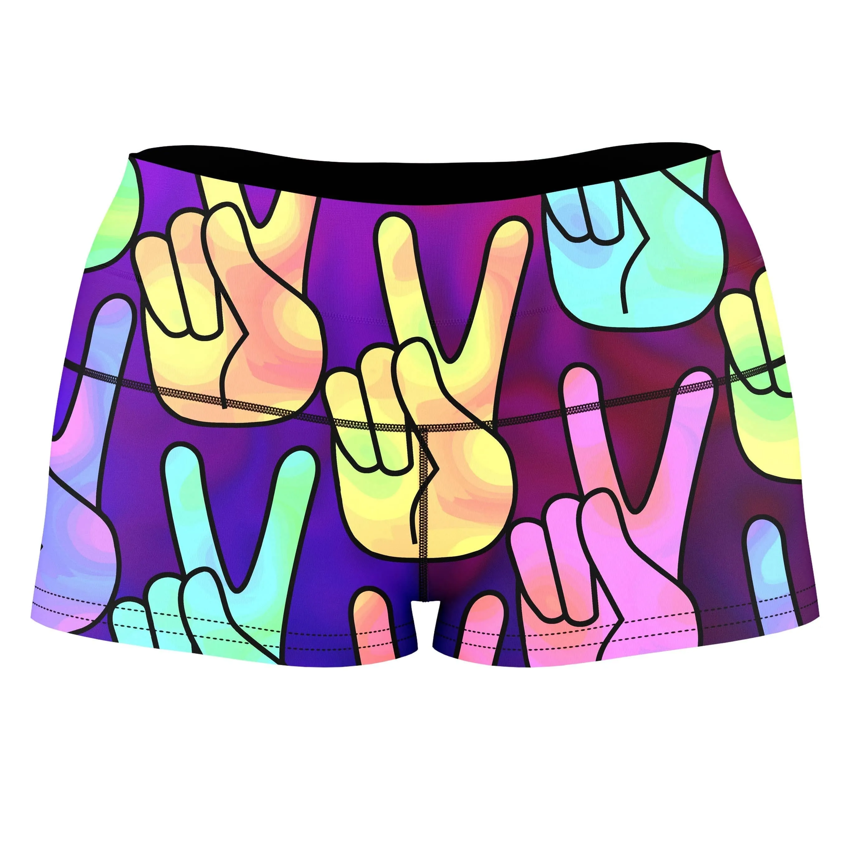 Hippy Trippy High-Waisted Women's Shorts