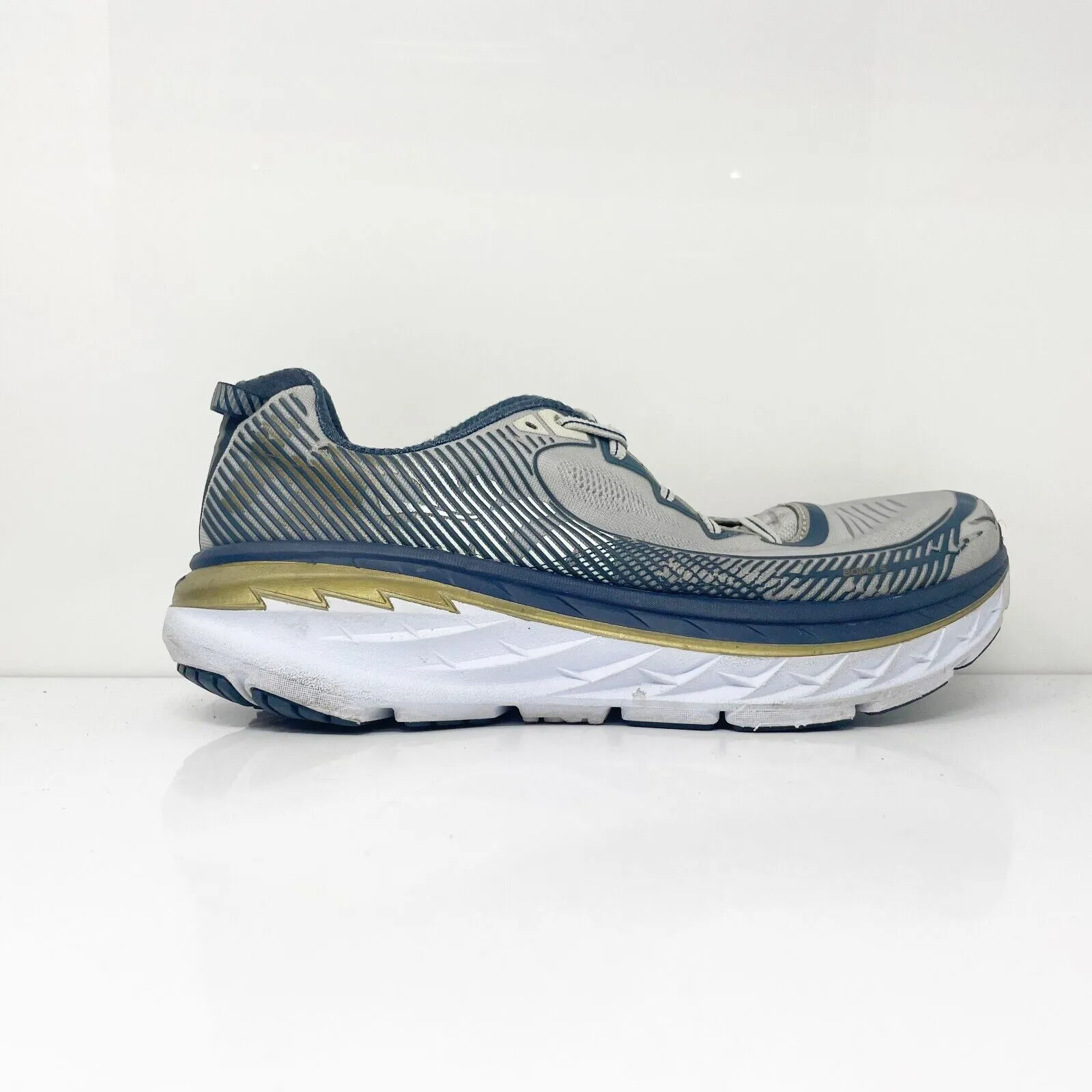 Hoka One One Mens Bondi 5 1014757 CGMN Gray Running Shoes Sneakers Size 10.5